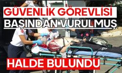 Güvenlik görevlisi başından vurulmuş halde bulundu