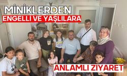 Miniklerden engelli ve yaşlılara anlamlı ziyaret
