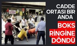 Cadde ortası bir anda boks ringine döndü