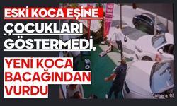 Eski koca eşine çocukları göstermedi, yeni koca bacağından vurdu
