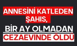 Annesini katleden şahıs, bir ay olmadan cezaevinde öldü
