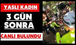 Yaşlı kadın 3 gün sonra canlı bulundu