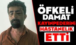 Öfkeli damat kayınpederini hastanelik etti