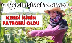 Genç girişimci tarımda kendi işinin patronu oldu