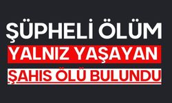 Yalnız yaşayan şahıs ölü bulundu