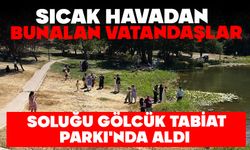 Sıcak havadan bunalan vatandaşlar soluğu Gölcük Tabiat Parkı'nda aldı