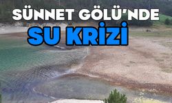 Bolu'nun Sünnet Gölü'nde su krizi başladı