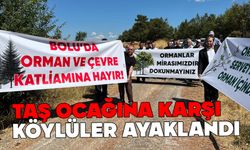 Bolu’nun doğa harikasına taş ocağı köylüleri ayağa kaldırdı