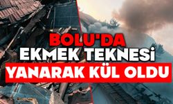 Bolu'da ekmek teknesi yanarak kül oldu