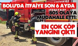 Bolu'da itfaiye son 6 ayda 805 olaya müdahale etti: En çok çöp yangını çıktı