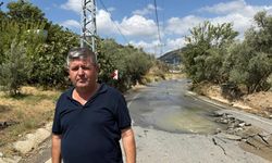 Gazipaşa'da DSİ'ye ait su borusu patladı, yol kullanılamaz hale geldi