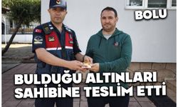 Bolu'da, 205 bin liralık altın buldu, sahibine teslim etti