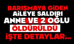 Barışmaya giden aileye saldırı: Anne ve 2 oğlu öldürüldü