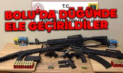 Bolu’da düğünde havaya ateş açıldı: 7 silah ele geçirildi