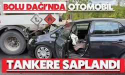 Otomobil tankere saplandı: 1 yaralı