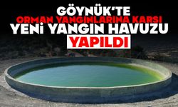 Göynük'te orman yangınlarına karşı yeni yangın havuzu yapıldı