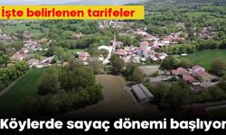 Köylerde sayaç dönemi başlıyor!  İşte belirlenen tarifeler