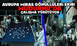 Avrupa Miras Gönüllüleri ekibi Mudurnu'da çalışma yürütüyor