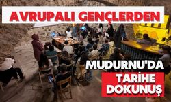 Avrupalı gençlerden Mudurnu'da tarihe dokunuş