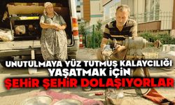 Unutulmaya yüz tutmuş kalaycılığı yaşatmak için şehir şehir dolaşıyorlar