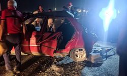Mersin'de 1 kişinin öldüğü, 4 kişinin yaralandığı ve iki köpeğin telef olduğu trafik kazası kameraya yansıdı