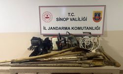 Sinop'ta kaçak kazıya suçüstü: 8 kişi yakalandı