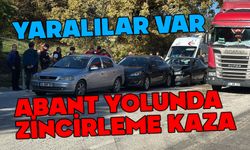 Abant yolunda zincirleme kaza