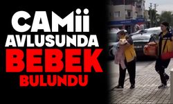 Camii avlusunda bebek bulundu