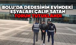 Bolu’da dedesinin evindeki eşyaları çalıp satan torun, tutuklandı