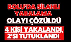BOLU’DA SİLAHLI YARALAMA OLAYI ÇÖZÜLDÜ