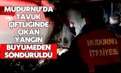 Mudurnu’da tavuk çiftliğinde çıkan yangın büyümeden söndürüldü