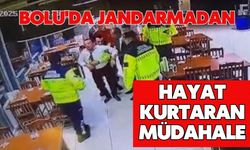 Bolu'da jandarmadan hayat kurtaran müdahale