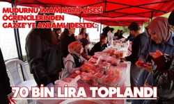 Mudurnu İmam Hatip Lisesi öğrencilerinden Gazze’ye anlamlı destek: 70 bin lira toplandı