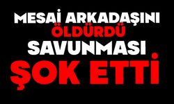 Mesai arkadaşını öldürdü, savunması şok etti