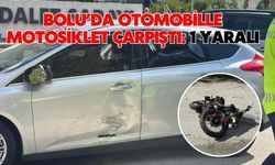 Bolu’da otomobille motosiklet çarpıştı: 1 yaralı