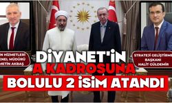 Diyanet'in A Kadrosuna Bolulu 2 isim atandı