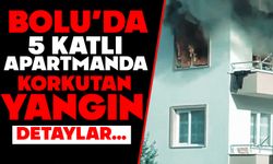 Bolu’da 5 Katlı Apartmanda Korkutan Yangın