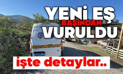 Yeni eş başından vuruldu