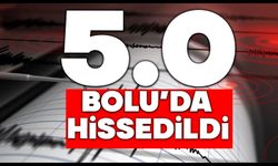 5.0 Bolu'da hissedildi