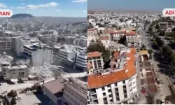 Başlatılan seferberlik sonrası deprem bölgesinde yaşanan değişim görüntülendi