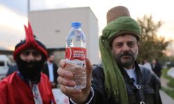 Gürsu'da Başkan Işık Evliya Çelebi oldu su dağıttı