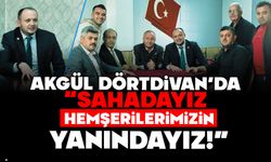AKGÜL DÖRTDİVAN’DA; “SAHADAYIZ, HEMŞERİLERİMİZİN YANINDAYIZ!”