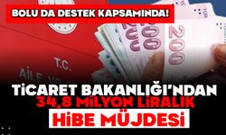 Bolu da Destek Kapsamında!  Ticaret Bakanlığı’ndan 34,8 Milyon Liralık Hibe Müjdesi