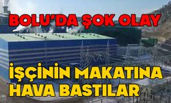 Bolu'da işçinin makatına hava bastılar