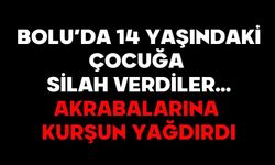 BOLU’DA 14 YAŞINDAKİ ÇOCUĞA SİLAH VERDİLER… AKRABALARINA KURŞUN YAĞDIRDI!