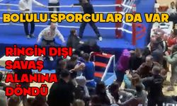 Bolulu sporcuların da olduğu ring savaş alanına döndü