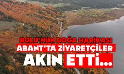 Bolu’nun doğa harikası Abant’ta ziyaretçiler akın etti