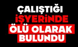 Çalıştığı işyerinde ölü olarak bulundu