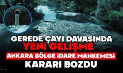 Gerede Çayı davasında yeni gelişme: Ankara Bölge İdare Mahkemesi kararı bozdu