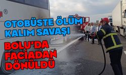 Bolu'da yolcular ölümden döndü